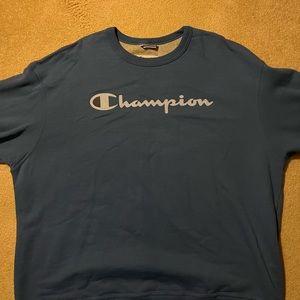 Blue 2xl Champion crew neck sweatshirt. Worn once.